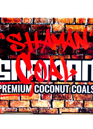 Shaman Fingers Premium Coconut Charcoal packaging with graffiti-style branding