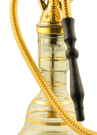 Detailed view of the hose attachment to the shisha