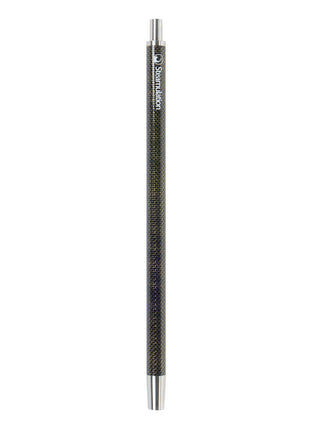 Full-length view of Steamulation Carbon Mouthpiece in gold.
