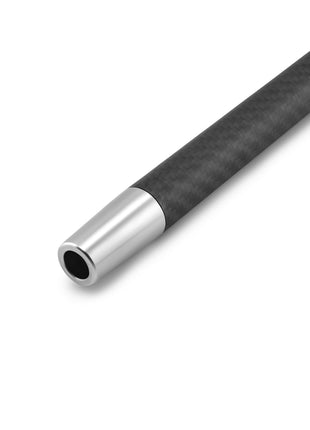 Close-up of the mouthpiece tip in black finish.
