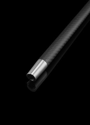 Mouthpiece tip in black finish on black background.

