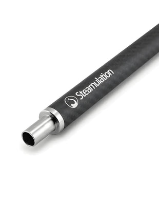 Close-up of Steamulation Carbon Mouthpiece in black variant.

