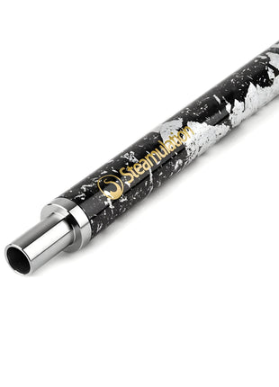 Steamulation Carbon Mouthpiece in silver leaf finish.
