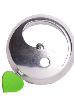Side view of the AOT Provost 3 Heat Controller with green silicone handle, designed for easy handling and heat adjustment.