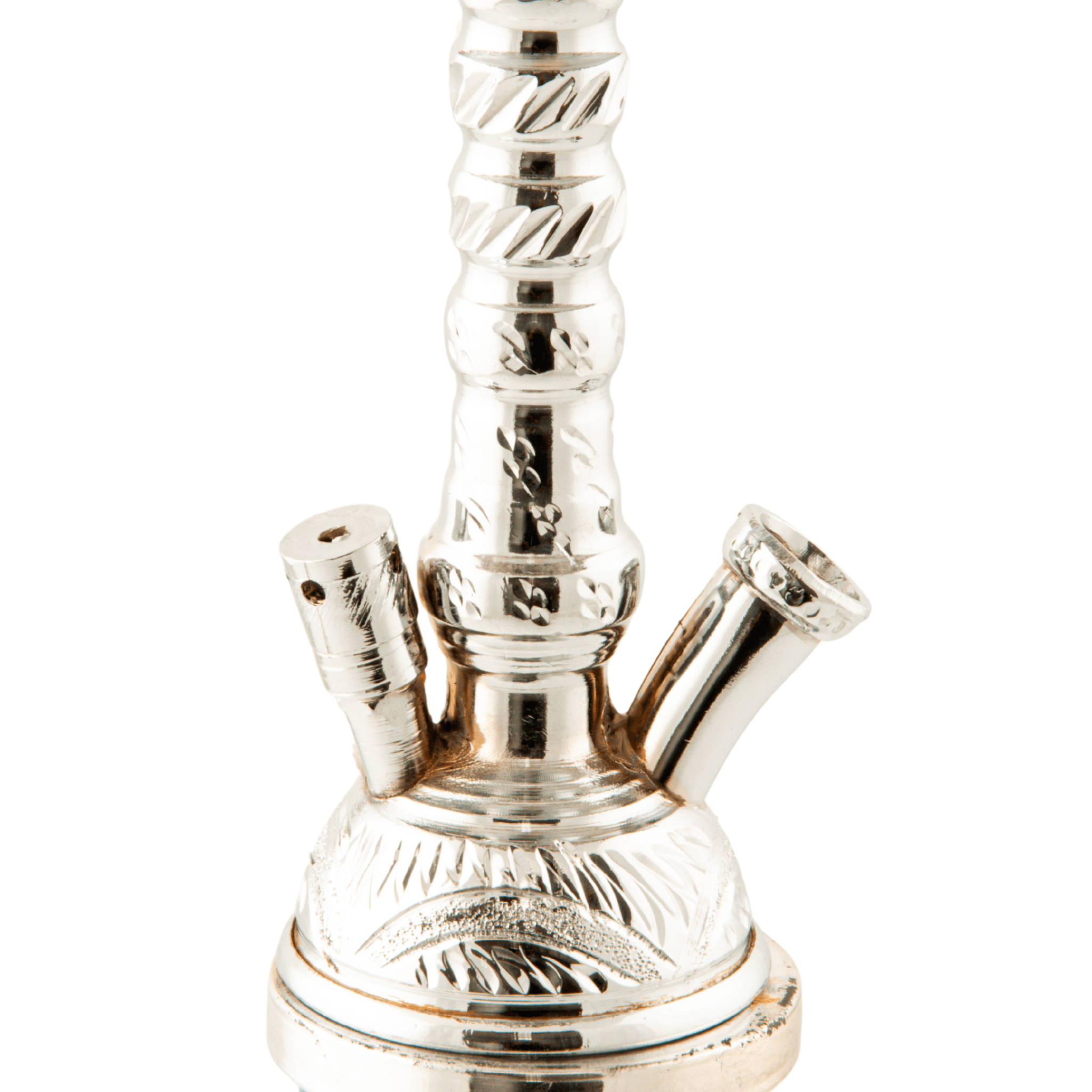 Khalil Mamoon Balha Safari Silver Blue 22" Hookah Shisha | The Premium Way