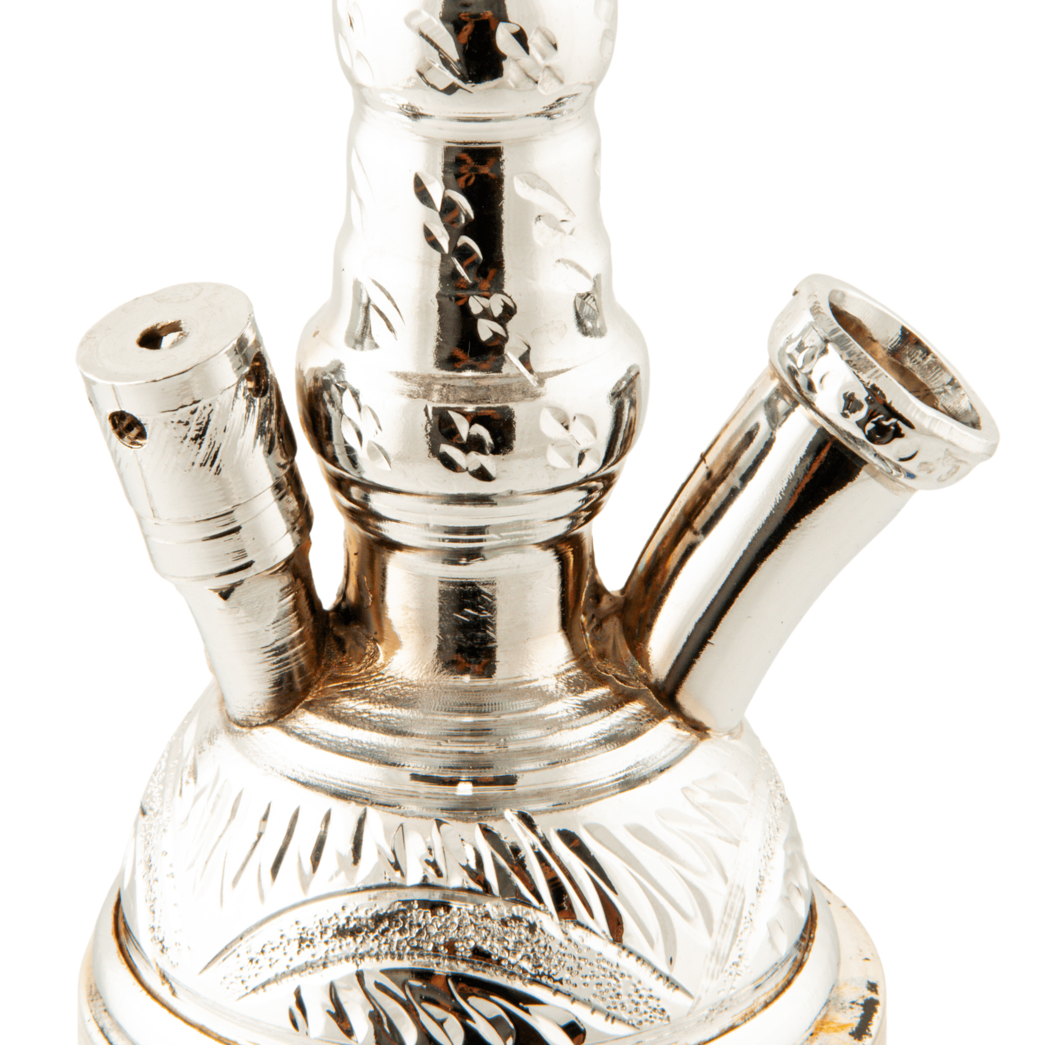 Khalil Mamoon Balha Safari Silver Blue 22" Hookah Shisha | The Premium Way
