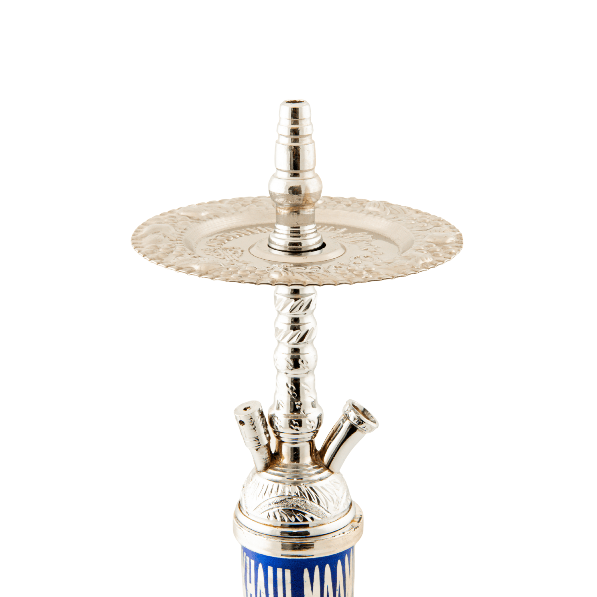 Khalil Mamoon Balha Safari Silver Blue 22" Hookah Shisha | The Premium Way