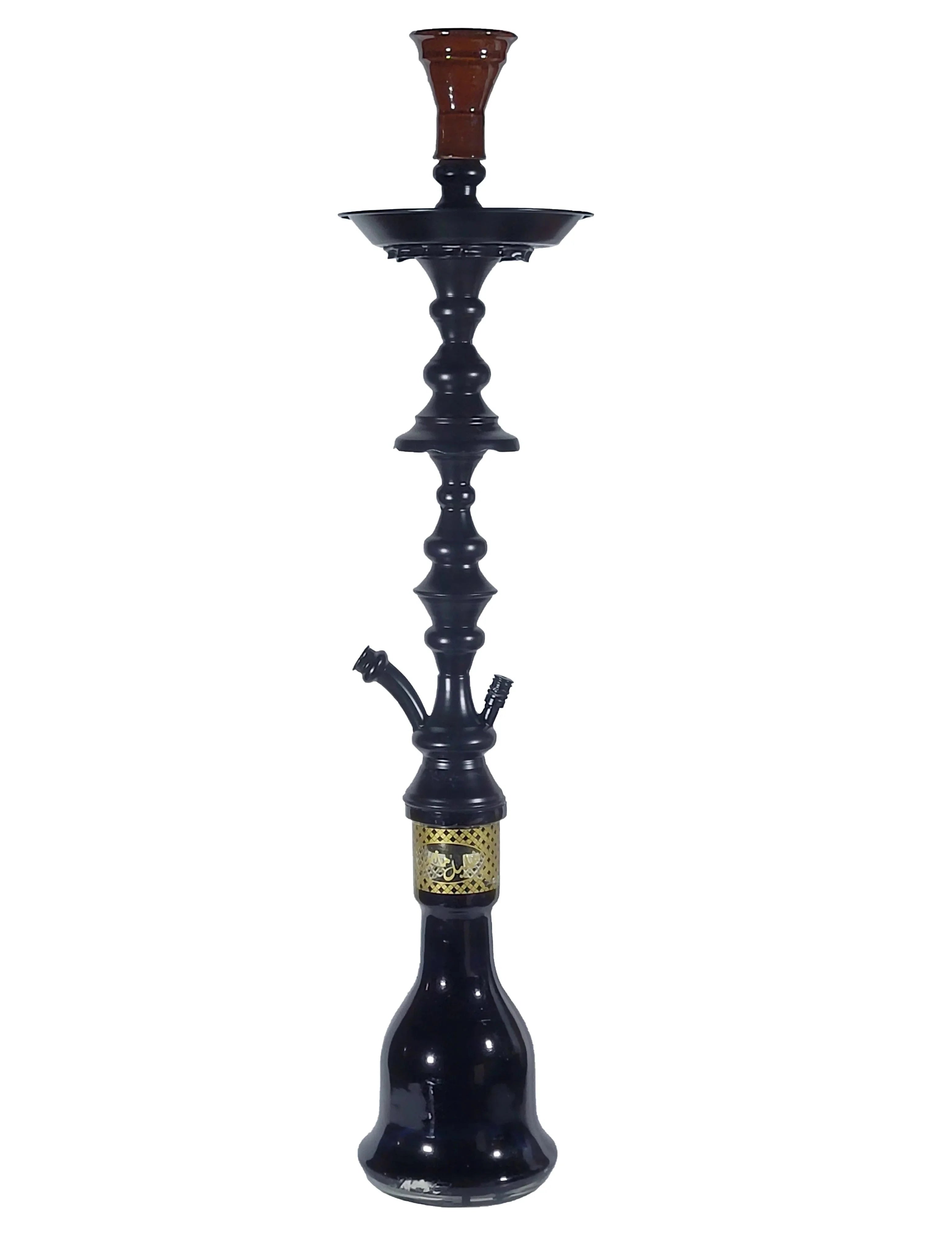 Rare Khalil Mamoon Shareef Black 2 - Level Hookah – 31" Shisha | The Premium Way