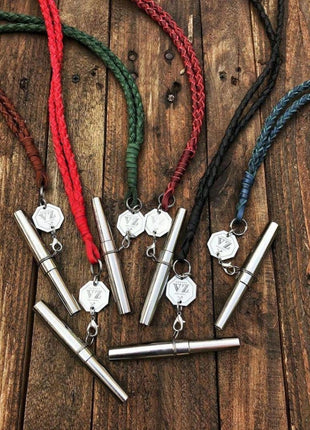 VZ Hookah - V.Z. Hookah - Deluxe Red Leather Personal Mouthtip - The Premium Way